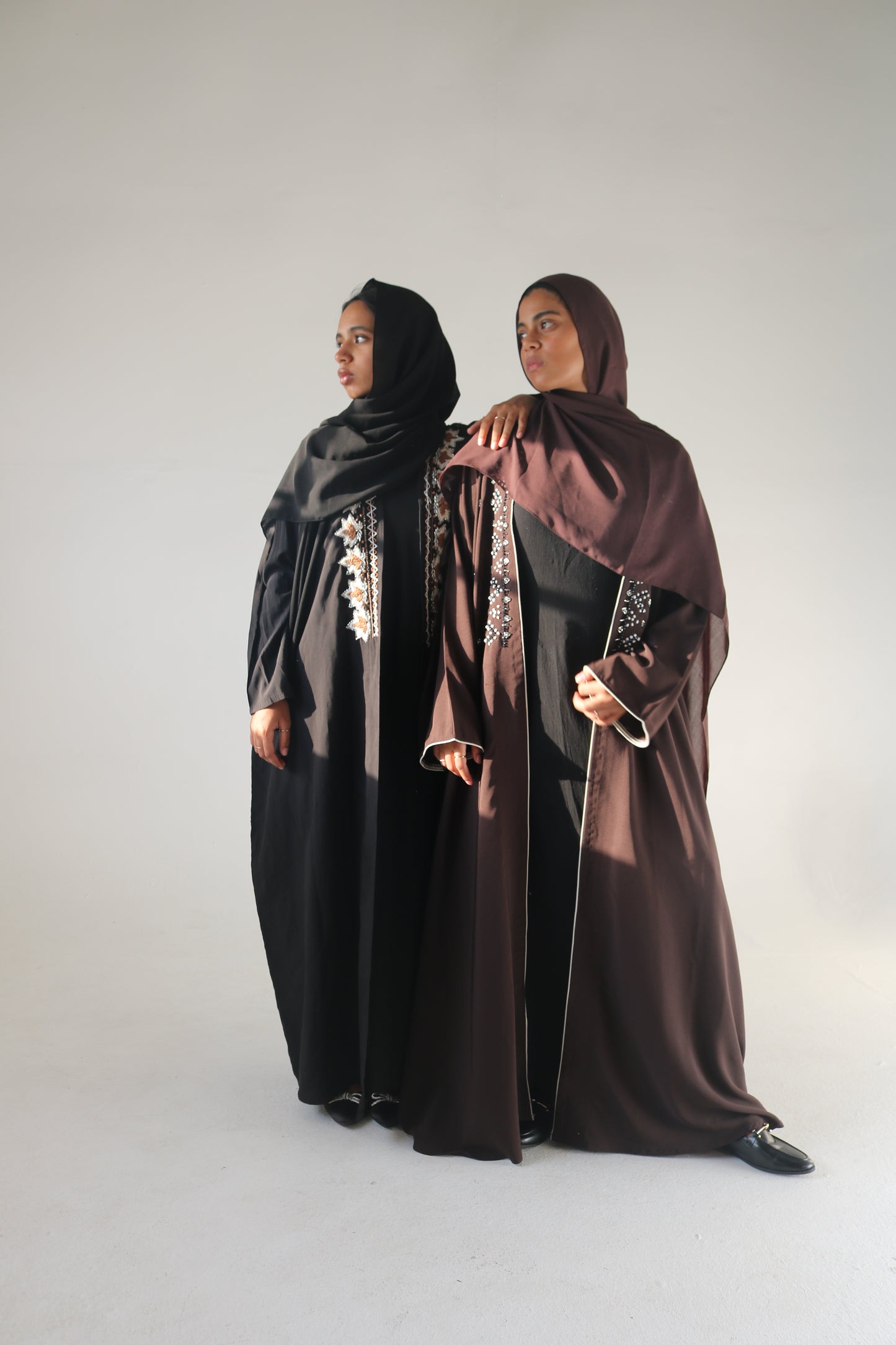 Midnight Petal Abaya