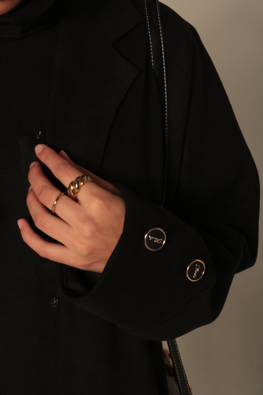 Black Coat-Style Abaya
